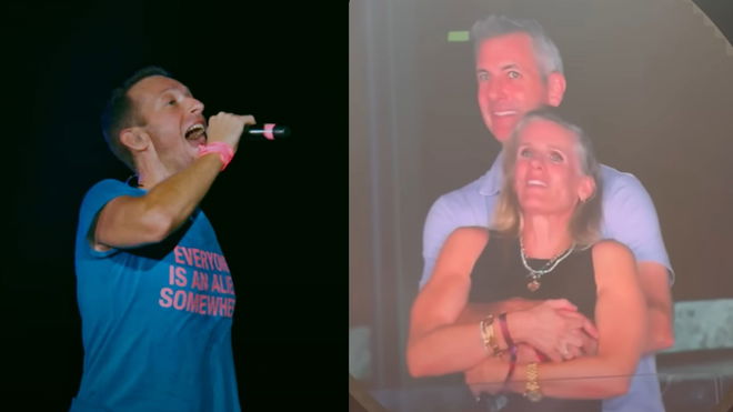coldplay calling out alleged affair during concert in massachussets